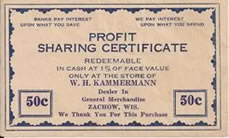 Profit Sharing Certificate